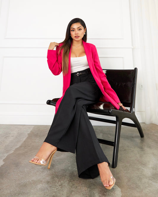 BLAZER BOYFRIEND FUCSIA