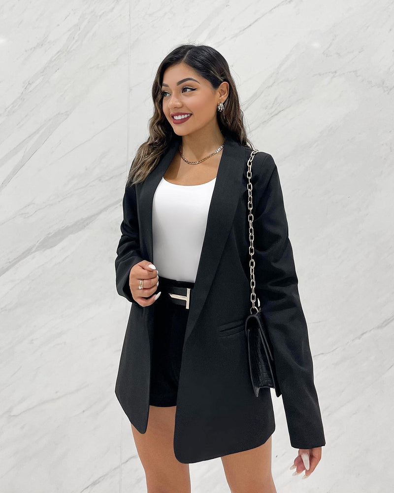 BLAZER BOYFRIEND NEGRO